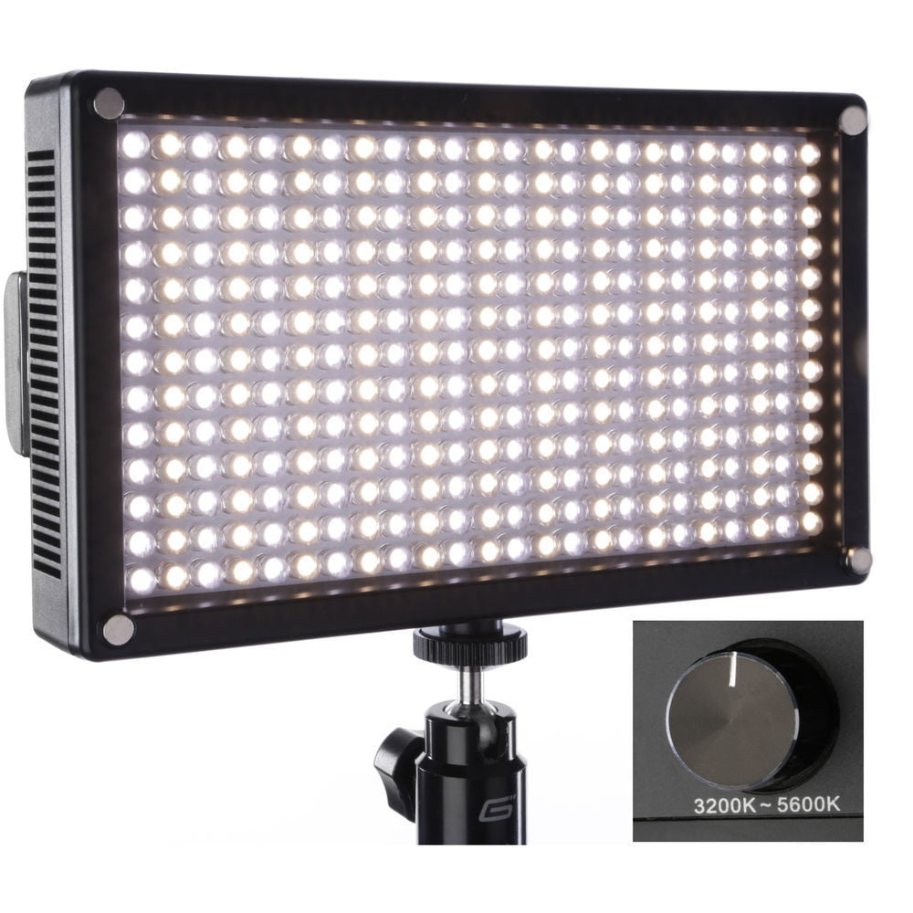 Genaray LED-7100T 312 LED Variable-Color On-Camera Light - Walmart.com