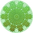 thumbnail image 1 of Ahgly Company Machine Washable Indoor Round Transitional Jade Green Area Rugs, 5' Round, 1 of 7