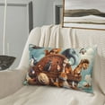 thumbnail image 5 of Honeii Animal Filled Noahs Ark Pattern Decorative Throw Pillow Case - Elevate Your Couch, Sofa, or Bed with Stylish Home Decor-, 5 of 6
