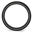 thumbnail image 5 of Black Ceramic Ridged Edge 6mm Brushed and Polished Band, 5 of 5