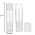 thumbnail image 2 of Bálsamo labial Tubes Bekith, paquete de 100 unidades, 5.5 ml, transparente con tapas blancas, 2 of 7