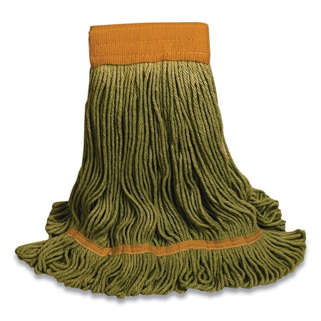 1200 Series Mop Head, Pet, Large, 5" Headband, Green | Bundle of 10 Each