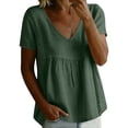 thumbnail image 2 of Women Oversized T Shirts Short Sleeve Summer Casual Loose Tops Basic Tee Trendy Boluse, 2 of 6
