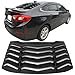 thumbnail image 3 of IKON MOTORSPORTS Windshield Louver Compatible with 2016-2019 Chevy Cruze, Rear Window Louvers Cover Sun Shade Unpainted Black ABS, 2017 2018, 3 of 4