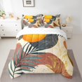 thumbnail image 2 of Manfei Green Leaf Plant Twin Bedding Sets 7-Piece, Mid Century Fashion Bedding Comforter Set, Minimalst Geometric Reversible Sheet Sets, Ultra Soft Home Decor, 2 of 7