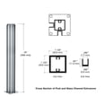 thumbnail image 6 of CRL D990A16CR Satin Anodized 16" Corner Design Series Partition Post, 6 of 6