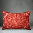 thumbnail image 3 of Creative Products Large Red and White Folk Pattern 14x20 Indoor / Outdoor Pillow, 3 of 3