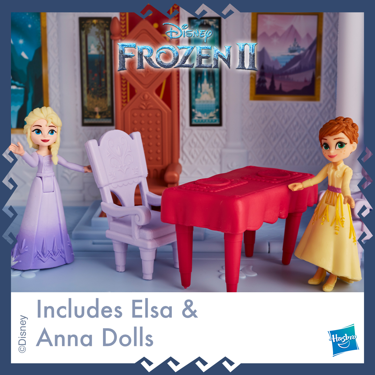 disney frozen 2 pop adventures arendelle castle playset with handle