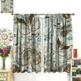 thumbnail image 3 of Boho Curtains, Peris Flower Print Pattern Home Window Treatments, Bedroom Living Room Kitchen Office Blackout Curtains42X84x2 Inch, 3 of 6