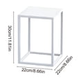 thumbnail image 3 of NWOKYZGH Grand Support pour Plantes en Acier Inoxydable Intérieur Extérieur, Étagère Carrée Moderne pour Pots de Fleurs pour Salon Intérieur, Table d'Appoint d'Angle pour Patio Extérieur, Jardin et Balcon, 3 of 7
