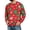 Vermilion, variant on YNGKMEA Mens Christmas Shirts Funny Graphic Henley Tee Long Sleeve Xmas Casual Holiday Pullover Tops