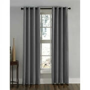 Curtainworks Lenox Grommet Curtain Single Panel, Indoor, 50W x 63L, Navy, Adult
