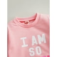 thumbnail image 5 of Bagilaanoe Toddler Baby Girl Valentine's Day Sweatshirt Long Sleeve Graphic Print Pullover 6M 12M 18M 24M 3T 4T Kids Fall Loose Tee Tops, 5 of 9