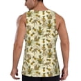 thumbnail image 3 of Easygdp Monkeys and Pinealpples Men's Tank Top, Sleeveless Muscle T Shirts, Breathable, Quick-Dry, Loose for Gym, Running, Fitness - XX-Large, 3 of 9