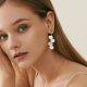 thumbnail image 3 of Pendientes de perlas irregulares para mujer, estilo cool con aguja de plata 925, 3 of 6