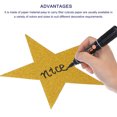 thumbnail image 3 of 100Pcs Star Cutouts Paper Five Star Confetti Cutouts for Birthday Party Classroom 5.9 inches,(Gold Green Black), 3 of 5
