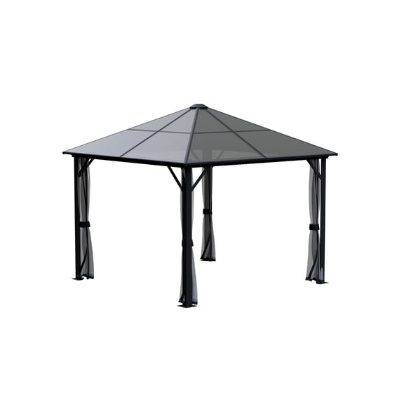 Sojag Meridien 10 x 10 x 9 ft Charcoal Gazebo