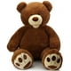 thumbnail image 1 of Peluche gigante con forma de oso de peluche Morismos, 100 cm, color marrón oscuro, 1 of 6