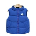 thumbnail image 2 of KYAIGUO Toddler Kids Boys Winter Puffer Vest Outwear Baby Thickened Warm Padded Sleeveless Jacket Coats Zip-Up Light Casual Warm Waistcoat Outwear Kid Weighted Vest for 1-8 Years, 2 of 7