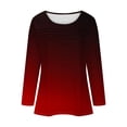 thumbnail image 6 of Tii.MM Long Sleeve Shirts for Women Casual Comfy Crew Neck Loose Lounge Tunic Blouses 2024 Fall Trendy Tops, 6 of 6
