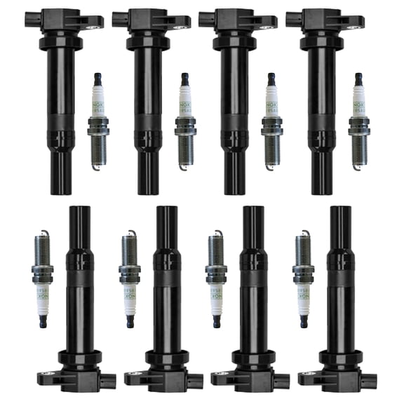 8 Ignition Coils and 8 NGK Platinum Spark Plug Compatible with Kia Optima Magentis Rondo 2.7L UF558 Fits select: 2007-2009 HYUNDAI SANTA FE GLS, 2008 KIA RONDO LX/EX