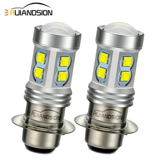 EverBrightt 2-Pack 900 Lumens White H4 COB 12W Led Bulb for Motorcycle  lights Lamp High Low Beam
