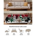 thumbnail image 3 of Red Tree Christmas Sofa Covers for 3 Cushion Couch, Washable Sectional & L Shape Couch Covers for Dogs/Cats/Kids, Xmas Tree Snowflake Plaid Non Slip Sofa Slipcover Futon Cover 71''x150'', 3 of 8