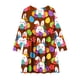 thumbnail image 4 of Vestido de manga larga con cuello redondo para niñas, vestido elástico de manga larga, corte A, estilo patinador con volantes, vestido de recital escolar, vestido de manga larga con cuello redondo par, 4 of 6