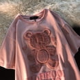 thumbnail image 4 of Camiseta Mujer Dibujos Animados Manga Corta Cuello Redondo Casual Algodón Top, Rosa, M Methold  AP001524-01B, 4 of 7