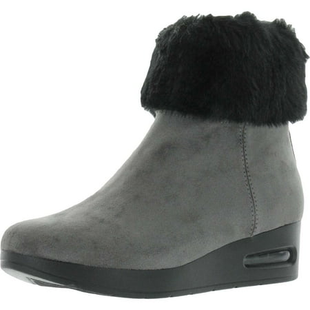 DKNY Women's Alani Suede Closed Toe Ankle Fashion Boots Red Size 10