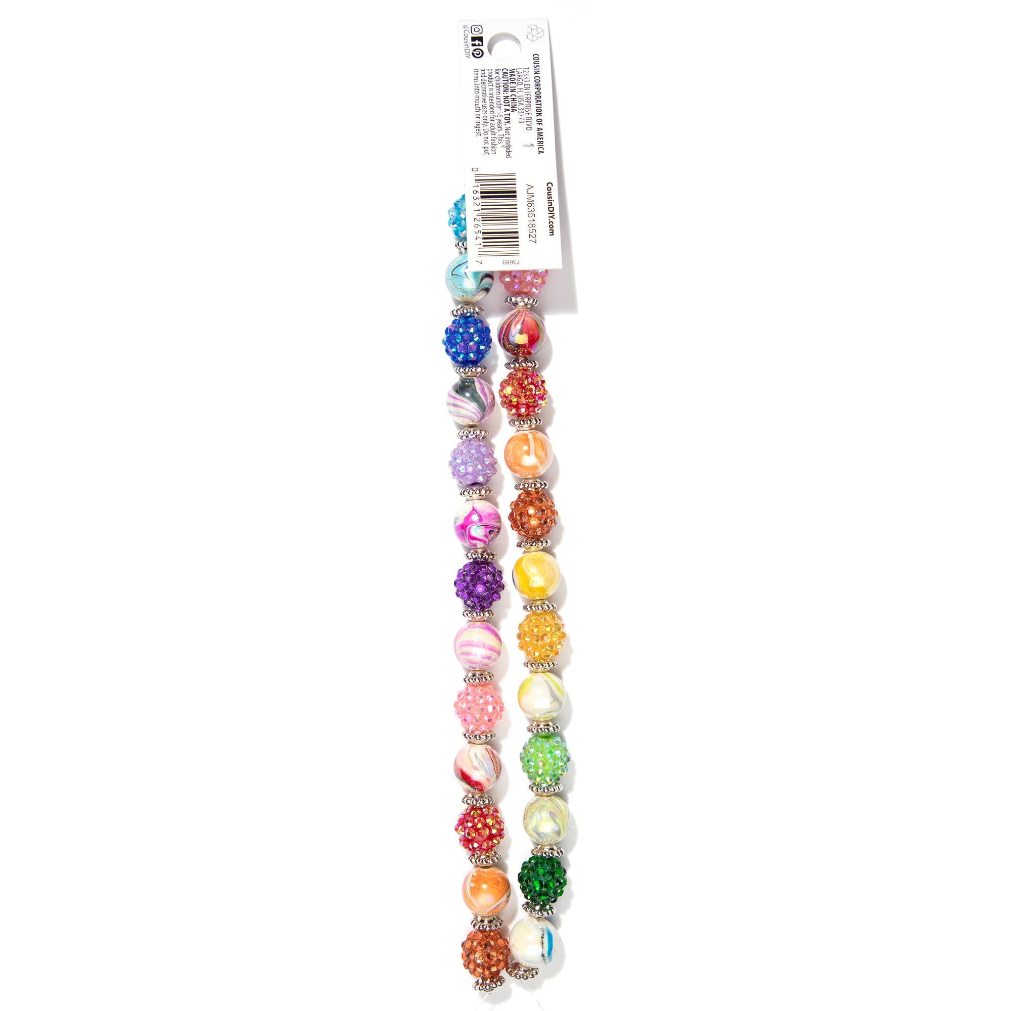 10PCS/Lot Crystal Colored Beads Split Beads Suitable For DIY Men's