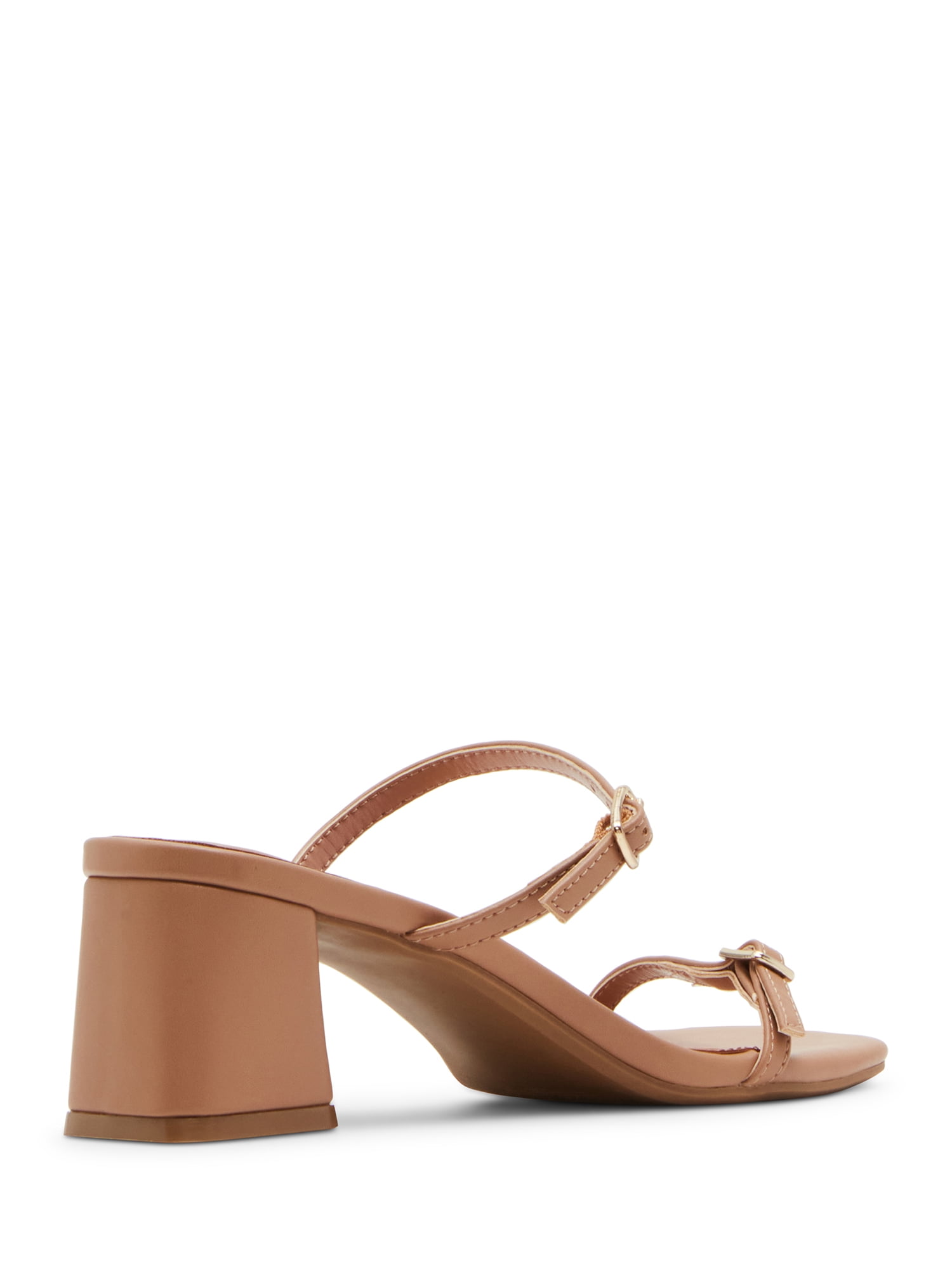 Madden Girl Women's Bettyy Two Strap Block Heel Sandal