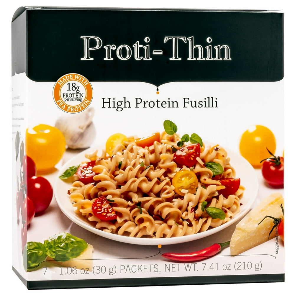 ProtiThin High Protein Fusilli Pasta, Low Carb, Dairy Free, 7 Count
