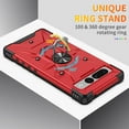 thumbnail image 2 of Frusde for Google Pixel 8 Case with Ring Kickstand Heavy Duty Shockproof Durable Hard PC Case-Black, 2 of 6