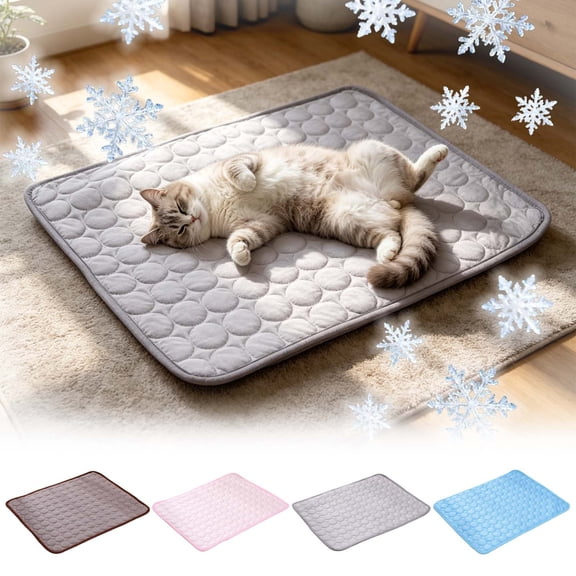 Shadoumai Pet Cooling Mat for Dogs and Cats – Breathable Ice Silk Self-Cooling Pad for Summer, Washable and Durable Pet Bed Mat for Indoor, Outdoor, and Kennel Use