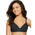 thumbnail image 1 of Hanes Womens Ultimate Smooth Inside and Out Underwire Bra, 36A, Black, 1 of 1