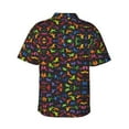 thumbnail image 3 of Unicorns Colorful Pattern Hawaiian Shirts For Men, Summer Short-Sleeve Relaxed-Fit Button-Down Shirts Xx-Large, 3 of 9