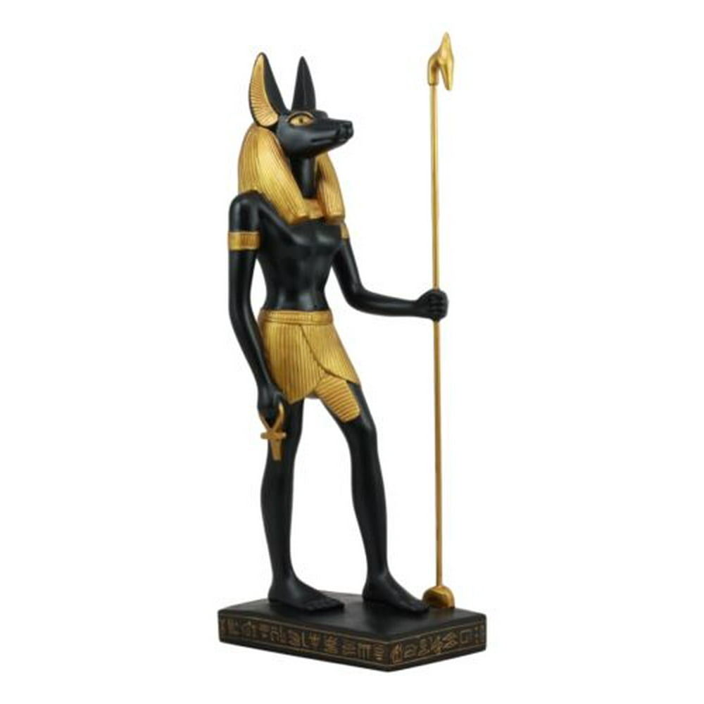 Ebros Large Classical Egyptian God Of The Dead Anubis Holding Was Staff