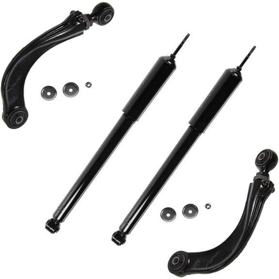 Detroit Axle - Rear Shock Absorbers   Upper Control Arms Replacement for 2000-2011 Ford Focus (Excludes Wagon or SVT; Excludes ST or RS) - 4pc Set