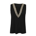 thumbnail image 5 of Njoeus Womens Tank Tops Casual Lace V-Neck Dressy Camisole Summer Sleeveless Tee Shirts Trendy Blouses S-XXL, 5 of 6