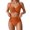 C511/Coffee, variant on XIYON Women's Bikini Sets Women's Two Piece High Waist Bikini Swimsuit Summer Beach Vacation Bathing Suits