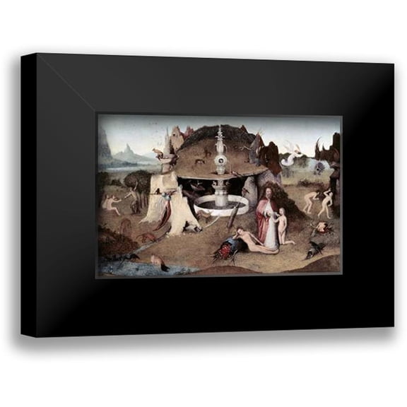 Bosch, Hieronymus 14x11 Black Modern Framed Museum Art Print Titled - Garden of Paradise