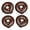 Brown, variant on 4 Pieces Large Capacity Tree Watering Bags Featuring Wide Filling Port And Strong PVC
