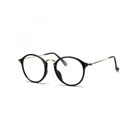 Unisex Eyeglass Frame - MAXSUN Unisex Women Men Vintage Retro Round Metal Eyeglasses Frame
