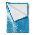 thumbnail image 2 of Magic Soft Flannel Fleece Blanket, Fairytale Magic Fantasy Celebration Swirling Stars with Tail Illustration, Cozy Plush for Indoor and Outdoor Use, 50" x 60", Sky Blue and Pale Blue, by Ambesonne, 2 of 5