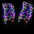 thumbnail image 6 of 8 PCS LED Cat Ear Light Up Headband, Flashing LED Glow Hairbands Glow in The Dark for Concert, Birthday Party, Festivals Decoration Wedding, 6 of 6