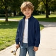 thumbnail image 5 of IUYRTFE Kids Boys Girls Corduroy Zip-Up Jacket, Regular Fit Stand Collar Long Sleeve 4-15 Years, 5 of 9