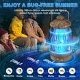 thumbnail image 2 of Bug Zapper Cordless Portable Hanging Electric Mosquito Fly Killer Trap w/ Light, 2 of 8