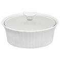thumbnail image 1 of CorningWare French White Casserole Ronde de 1,5 Pinte avec Couvercle en Verre, 1 of 4