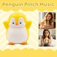 thumbnail image 2 of Penguin Squishy Toy with Squeaky Sound, 1 Pack, Yellow and White, for Kids and Adults, Relaxation Toy, 2 of 7
